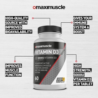 The benefits to Maximuscle Vitamin D3