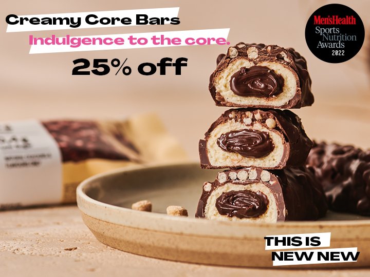 25% Off Creamy Core Bars - Mobile