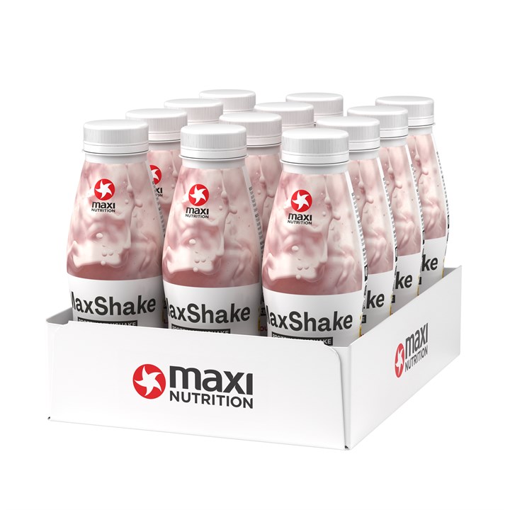 Strawberry MaxShake Protein Milk 12 x 330ml