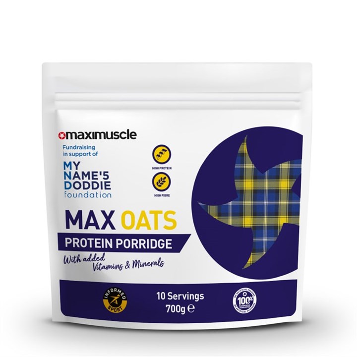 Maximuscle Max Oats MND Charity Protein Porridge 700G Pouch (BBE: 22/04/2022)