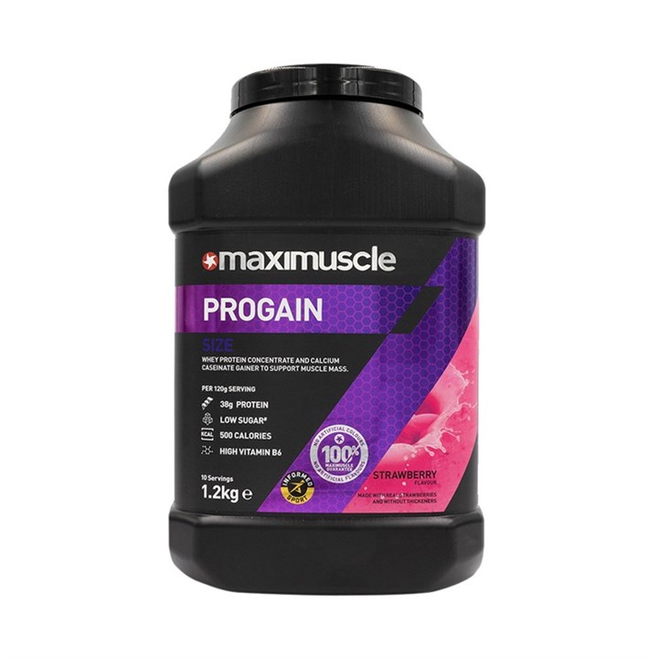 Maximuscle Progain Protein Powder 1.2kg Tub - Strawberry