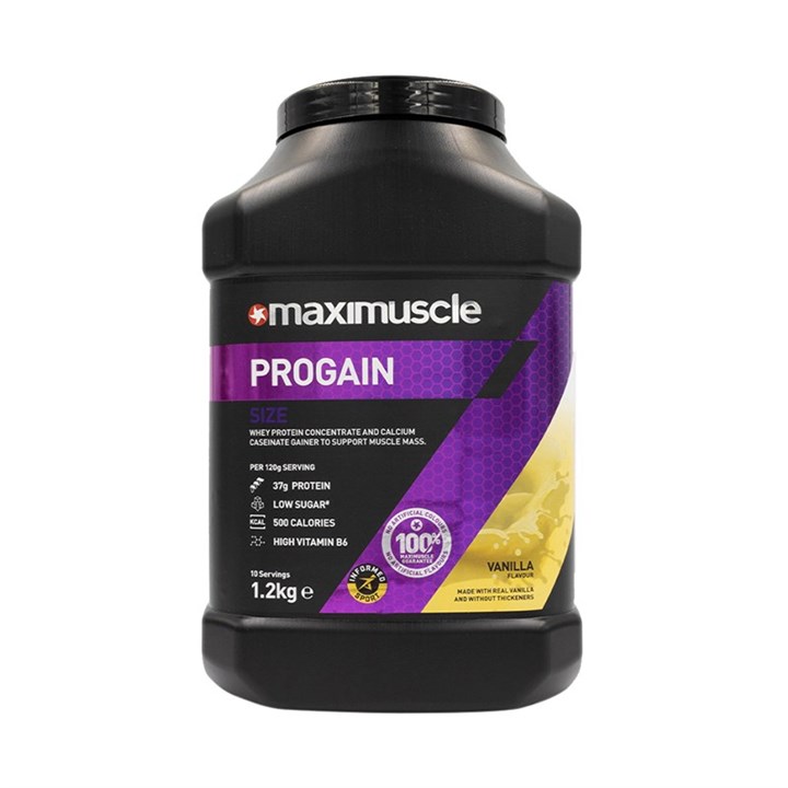 Maximuscle Progain Protein Powder 1.2kg Tub - Vanilla