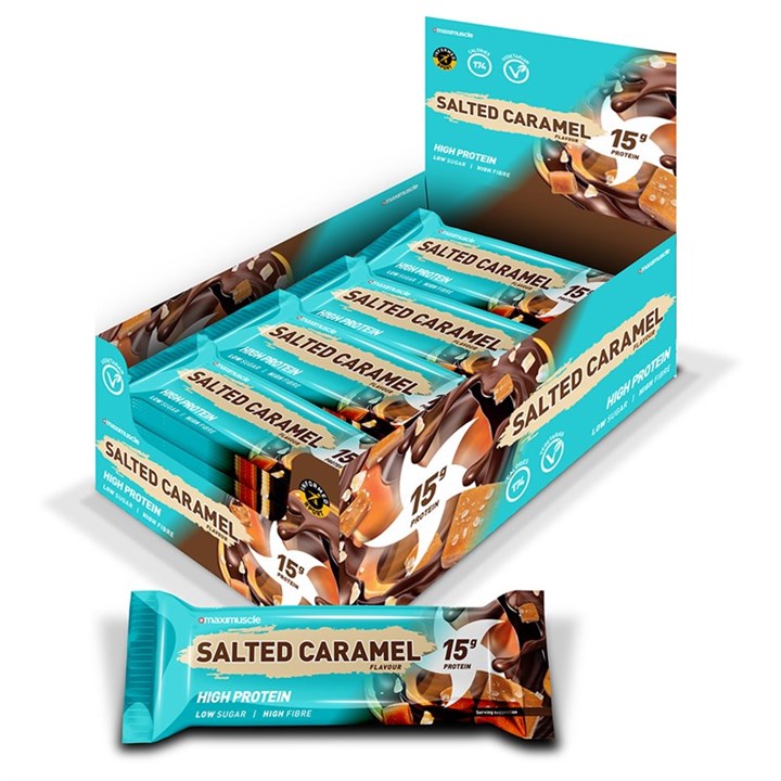 Maximuscle Protein Bars 12 x 45g - Salted Caramel