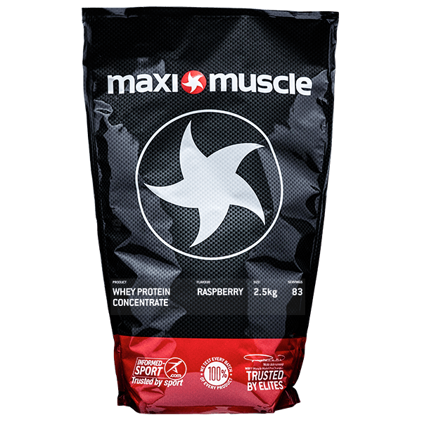 Maximuscle Whey Protein Concentrate 2.5kg Pouch - Raspberry