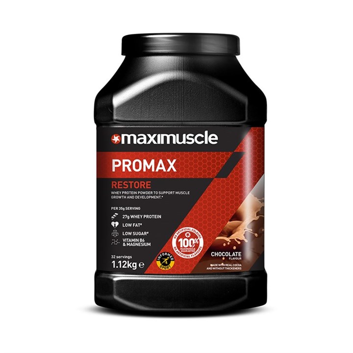 Maximuscle Promax Restore Protein Powder 1.12kg Tub - Chocolate