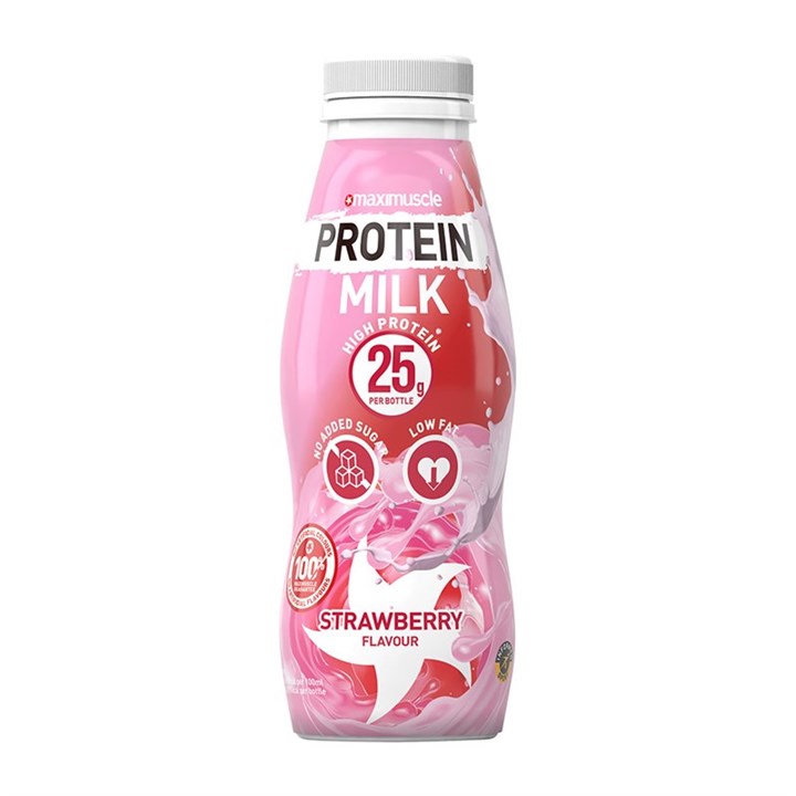 Strawberry Protein Milk 330ml Bottle