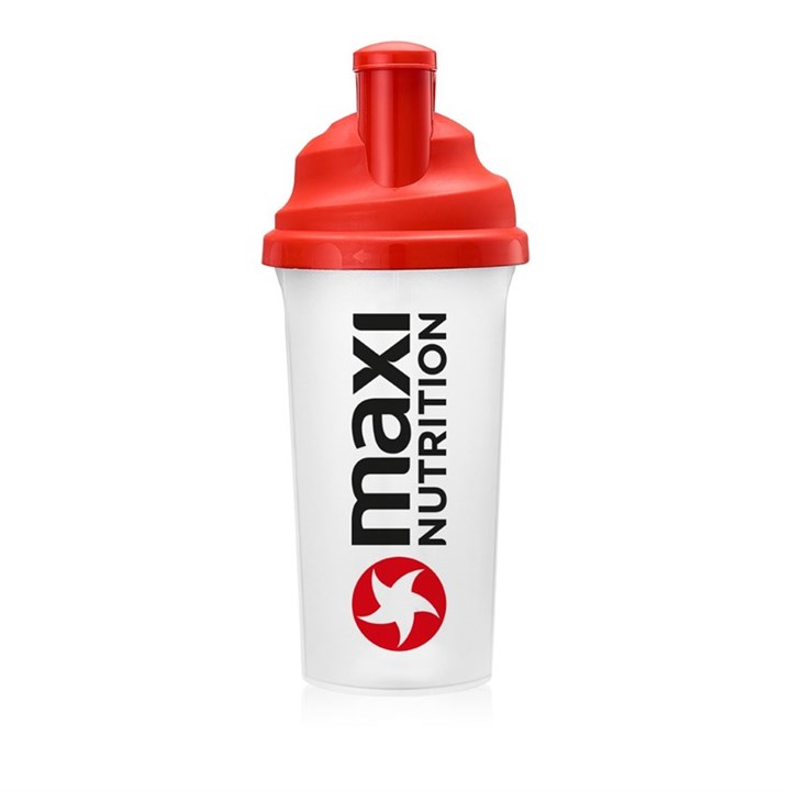 Maximuscle Original Screw Cap Protein Shaker 700ml in Red and Clear